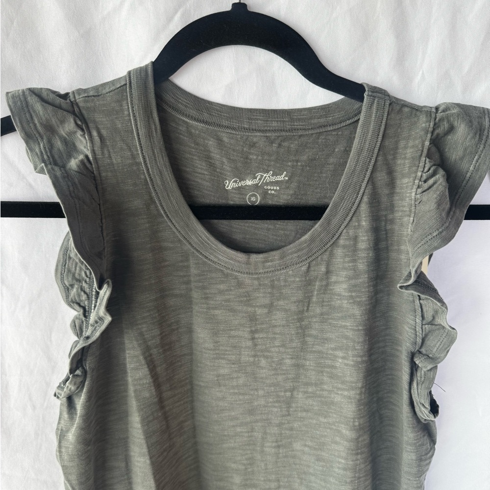 Universal Thread Charcoal Midi Dress 100% Cotton - Picture 5 of 8